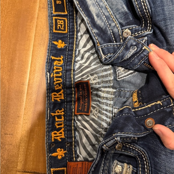 Rock Revival Dark Blue Boot Cut Jeans - Picture 3 of 4